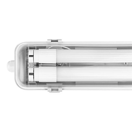 Flammenhemmend 2x T8 IP65 Transparent 60cm Masterled
