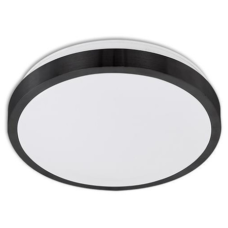 LED-Deckenleuchte 2xE27 mit Mikrowellensensor SOLEN rund schwarz