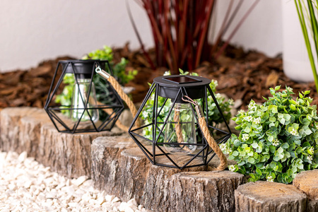 LED Solar Hängelampe Outdoor Gartenlaterne 3000K IP44 Dämmerungssensor