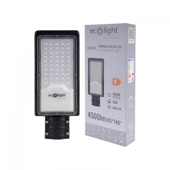 LED-Straßenleuchte 50W 4500lm 5000K kaltweiß IP65 ECONOMY Ecolight