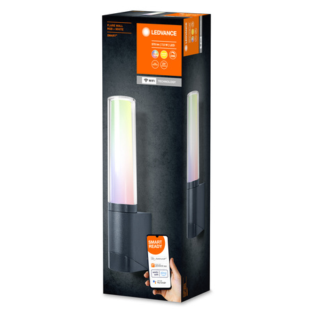 Intelligente LED-Gartenwandleuchte 7,5W RGB+W Dunkelgrau SMART+ WiFi FLARE LEDVANCE