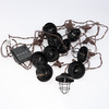 SOLAR GIRLAND 10x Metalllaterne 4,5m Garten dekorativ 3000K warm