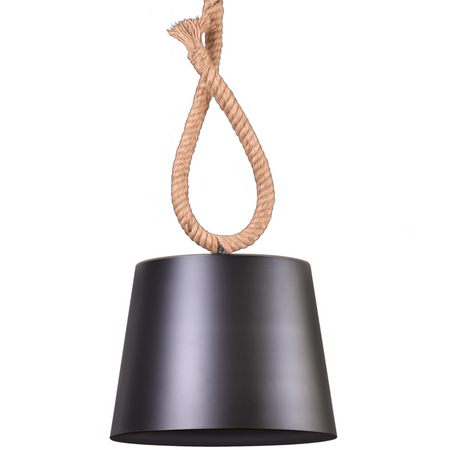 ROPE CASE SUSPENSION LAMPE E27 Schwarz und beige GOLDLUX (Polux)