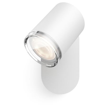 Badezimmer Spot LED-Wandleuchte Spot Adore Weiß 5W IP44 CCT PHILIPS HUE Bluetooth + Dimmschalter