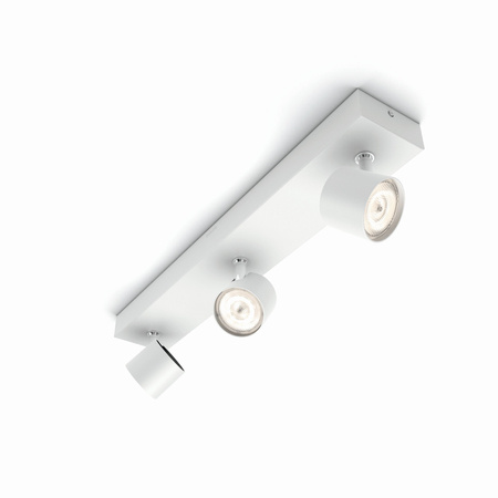 LED STAR Deckenleuchte 3x 4.5W 2700K Dimmbarer Reflektor Leuchte Beweglich Weiß PHILIPS