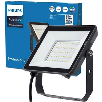 LED Fluter 30W 2850lm 4000K IP65 Schwarz ProjectLine Flutlicht PHILIPS