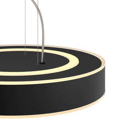 ENRAVE LED Decke Pendelleuchte Schwarz 33.5W CCT PHILIPS HUE Bluetooth + Dimmschalter