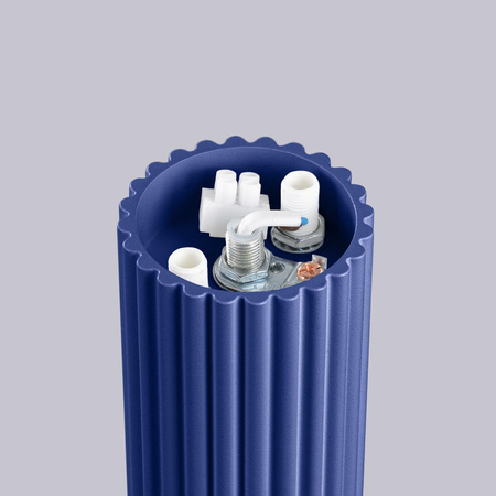 Badezimmer Deckenanbauleuchte G9 Rund Marineblau Modern Matt IP44 Halo Sollux