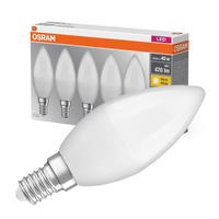 5x LED Lampen E14 B35 5.7 W = 40 W 470 lm 2700 K warmer OSRAM-Sockel