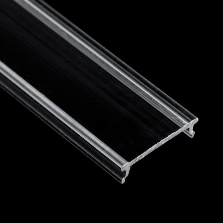 Diffusor-Abdeckung für Aufputzprofil KM38, 1m Transparent LUMILED