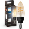 LED-Glühbirne Kerze E14 B40 4.6W CCT PHILIPS HUE Weiß & Ambiance Filament Bluetooth Zigbee