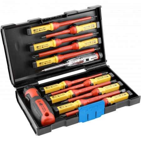 Präzisions-Elektroschraubendreher-Satz 13-teilig isoliert 1000V Hoegert Technik