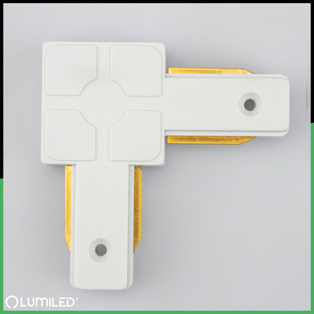 Eckverbinder für 1-Phasen-Stromschienen-System Weiß LUMILED