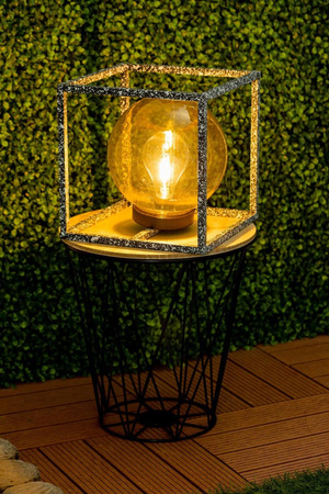 LED Solarlampe Outdoor Garten Standlaterne 3000K IP44 23cm Dämmerungssensor