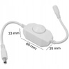 Dimmer für LED-Streifen manueller Controller 6 A 12 – 24 V WEISS