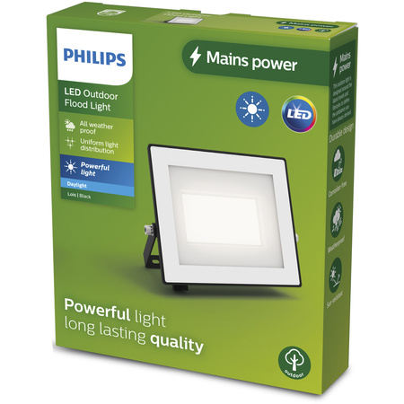 LED-Flutlicht Reflektor 30W 3200lm 5000K IP65 Schwarz Lois Philips