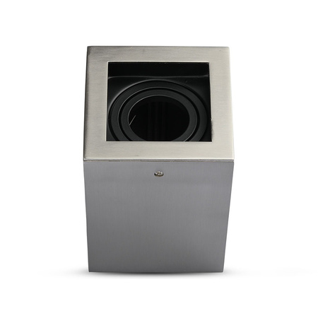 Spot-Deckenleuchte GU10 quadratisch satiniertes Nickel VT-797 V-TAC