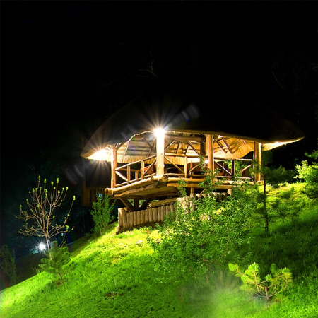 LED Fluter Solarlampe 30W 4000K 4800lm IP65 Bewegungssensor + Fernbedienung KOBI