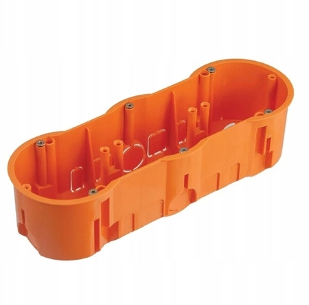 Dreifach tiefe Elektro-Einbaudose 3x68 mit PAWBOL-Schrauben