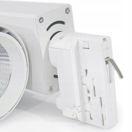 Adapterkopf für 3-Phasen-Streifensammelschienen weiß