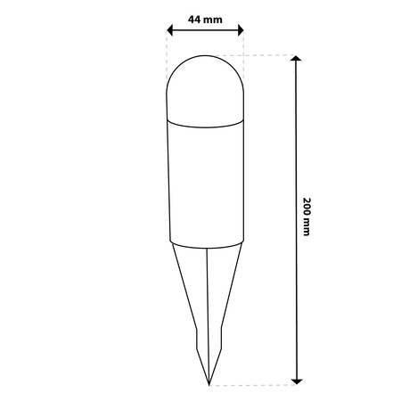 LED Solar Garten Lampe angetrieben Stehend Spot Pilz Outdoor Pole