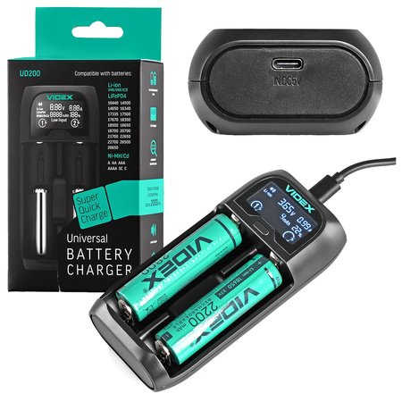 Universal-Ladegerät VCH-UD200 VIDEX