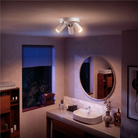 Reflektor-Deckenleuchte 3x GU10 IP44 Weiß Kosipo Philips