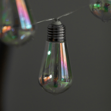 Solar Garten Girlande 20x LED Lichterkette Dekorative Kugeln 5.8m Kalt