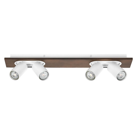 LED-Wand-Deckenleuchte LED-Reflektor 4-Punkt Dekoratives Holz 13.6W GU10 Weiß LEDVANCE