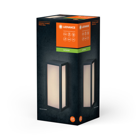 LED E27 IP65 IK06 Grau Endura Ledvance Gartenleuchte für draußen