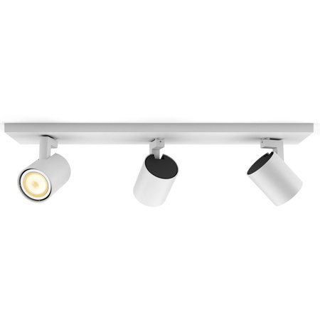 LED Spot Runner Weiß 3x 4.2W CCT PHILIPS HUE Bluetooth Zigbee Deckenleuchte + Dimmschalter