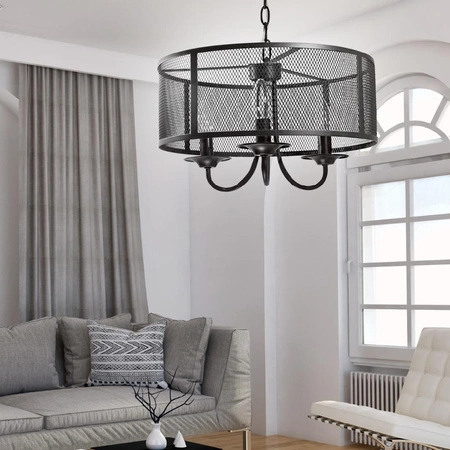 Hängelampe 3x E14 Schwarz Soho Sanico Goldlux