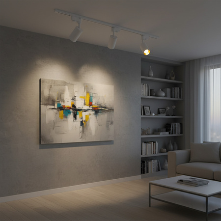 GU10 Weiß + Gold Stromschienenleuchte für Maribel Stromschiene POLUX