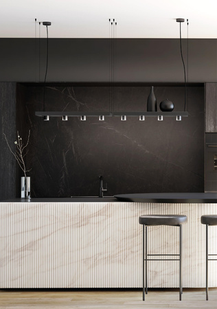 PLANT 9381 Nowodvorski Deckenleuchte Schwarz 4xGU10 Hängend Rechteckig Stahl Modern