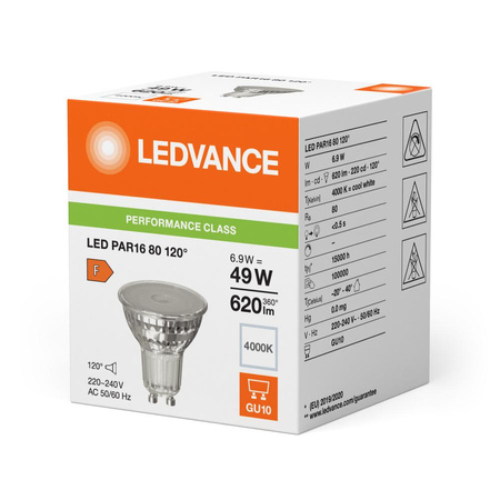 LED Lampen PAR16 GU10 6.9W = 49W 620lm 4000K Neutralweiß 120° LEDVANCE