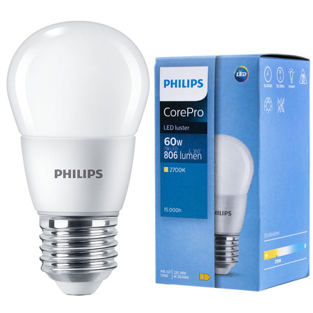 E27 LED Lampen 7W = 60W 806lm 2700K Warm PHILIPS