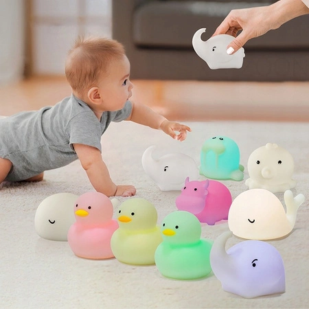 LED Kinder Schreibtisch Tisch Nachtlicht 0.4W 1lm RGB 360° Weiß IP67 Duck Masterled