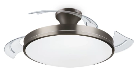 LED-Lüfter-Deckenleuchte Plafond 28+35W 4500lm 2700-5500K Nickel Atlas Philips