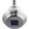LED SOLAR Gartenlampe Chrom 6000K kaltweiß 41cm