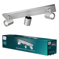 LED RUNNER Deckenleuchte 3x GU10 Reflektor bewegliche Leuchte Aluminium PHILIPS