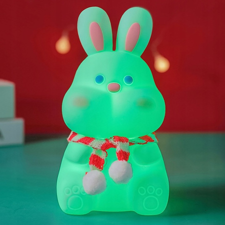 LED Tischlampe für Kinder 1.5W 28lm 3000K Warm RGB 360° Weiß Masterled Rabbit