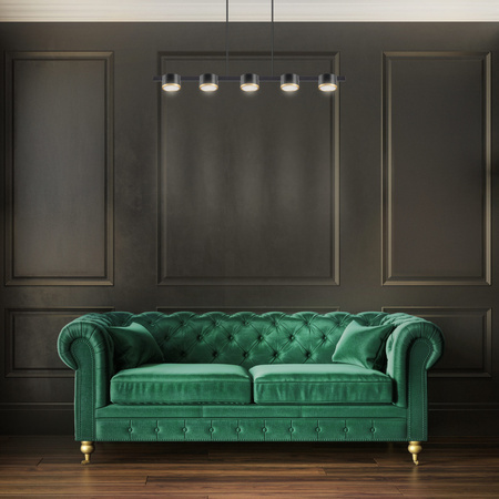 Hängelampe 5x GX53 Schwarz MIRELLA Sanico Goldlux