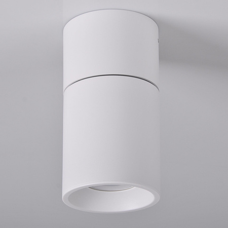 Aufbauleuchte Halogen SPOT TUBA rund beweglich GU10Weiß NIXA GOLDLUX (Polux)