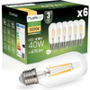 6x LED-Lampe E27 T45 FILAMENT 4W = 40W 470LM 3000K warmweiß 360° Dekorativ LUMILED