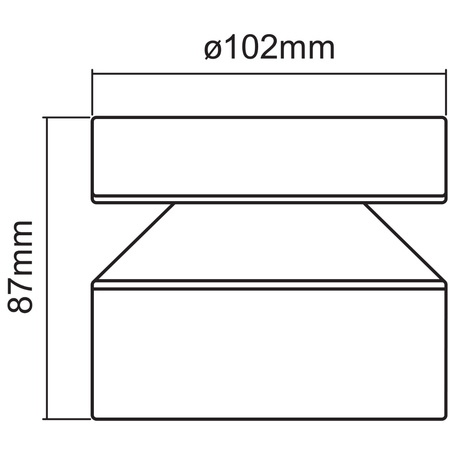 Wandleuchte Fassadenleuchte Außenwandleuchte 6W Endura Style Zylinderdecke LEDVANCE