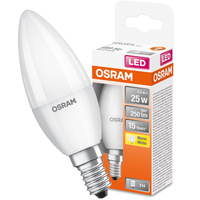 LED Leuchtmittel E14 B35 3,3W = 25W 250lm 2700K Warm 200° OSRAM STAR