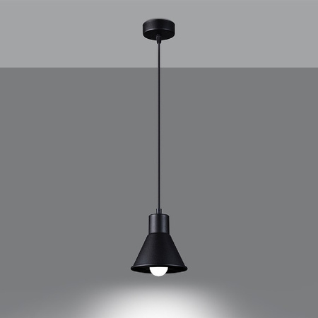 LED-Pendelleuchte TALEJA E27 Ausleger Schwarz SOLLUX