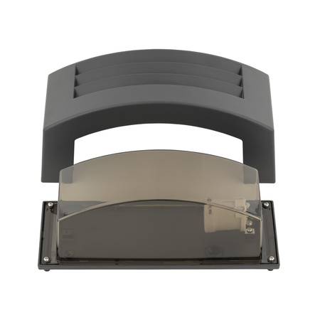 Gartenlampe Wandleuchte ORINOKO 4387 E27 IP44 Oben Unten Graphit Nowodvorski