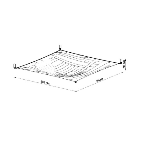 Anbauleuchte LUNA 2 4xG13 9W 3000K Deckenaufbauleuchten Minimalist quadratisch weiß SOLLUX