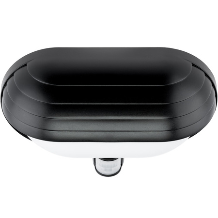 FRODA Gartenwandleuchte E27 IP44 mit PIR-Sensor Schwarz